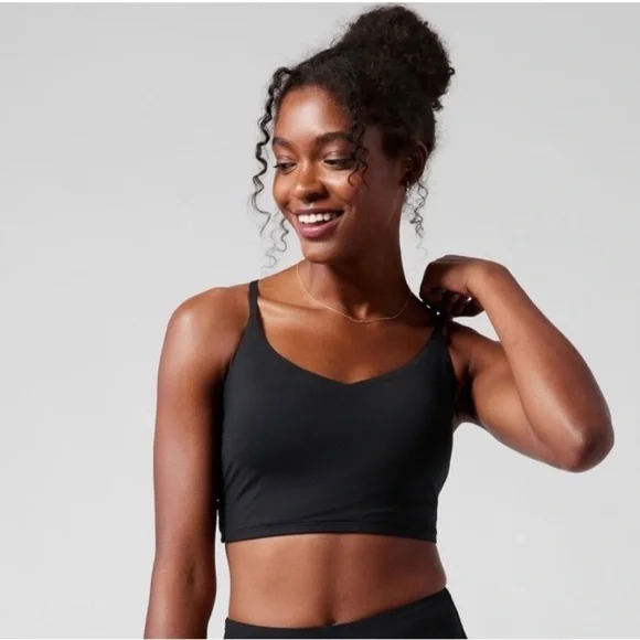 NWT! Athleta Black Ventura Crop Bikini Top D-DD - Multiple Sizes 💙